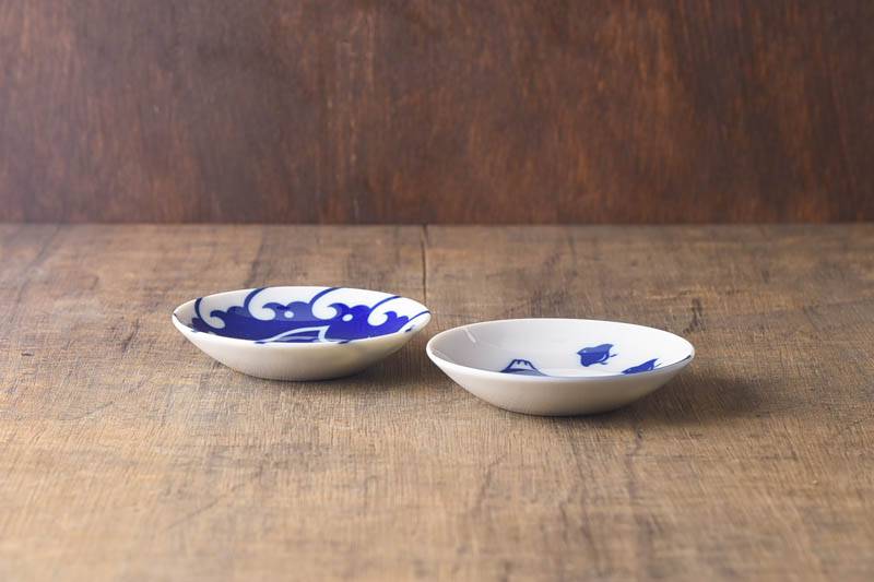 Plover sauce dish set of 2 (千鳥づくし)