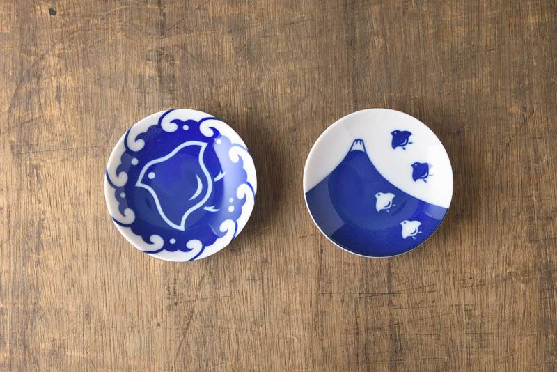 Plover sauce dish set of 2 (千鳥づくし)