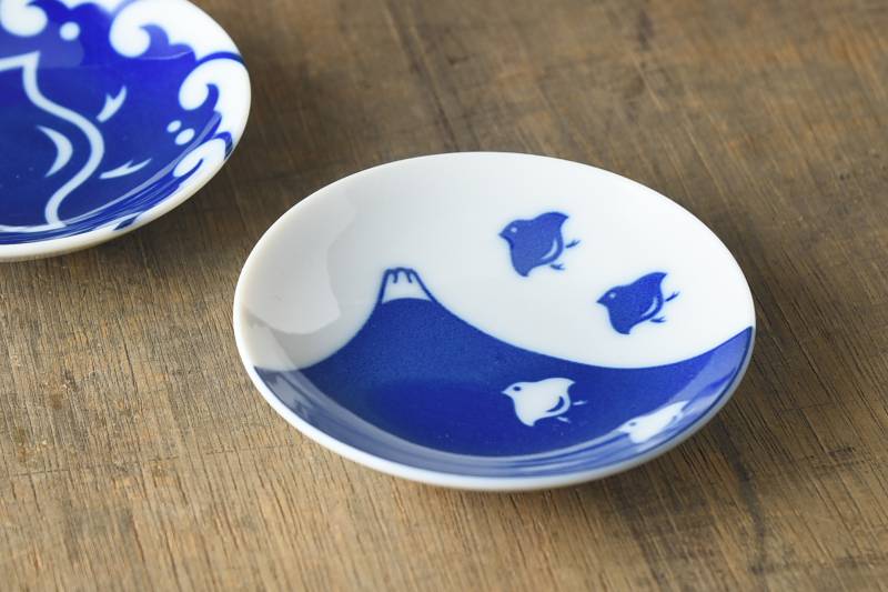 Plover sauce dish set of 2 (千鳥づくし)