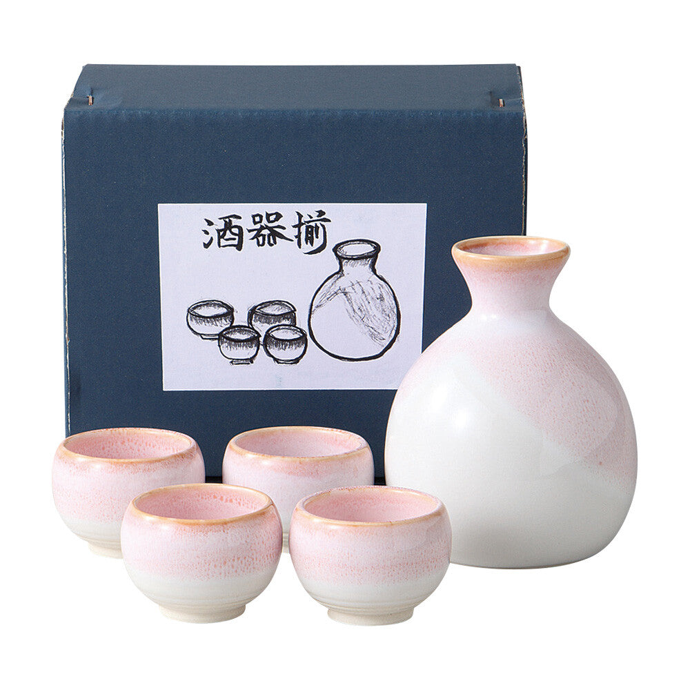 Minoyaki Sake set- Sakura