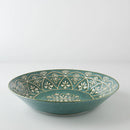 Emerald Elegance: Artisanal Japanese Porcelain Dinner Plate (Green)