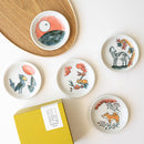 Hanafuda Sauce Dish Set of 5