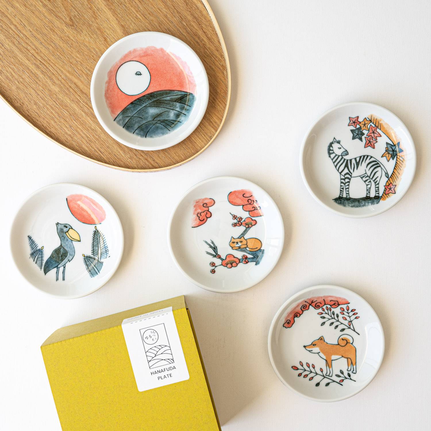 Hanafuda Sauce Dish Set of 5