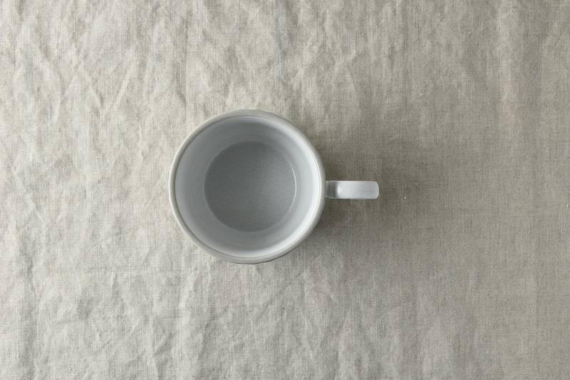 Chou chou Grace Coffee Cup (Rustic White/ Matte Black)