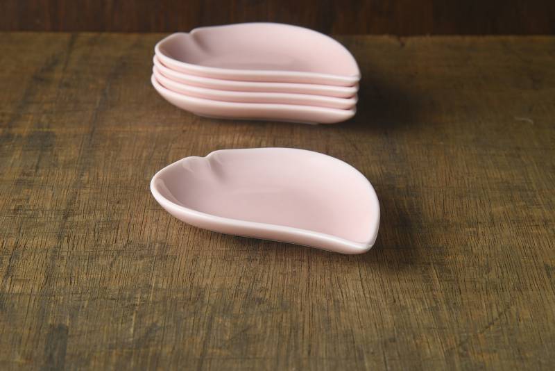 Sakura Hitohira Sauce Dish 豆皿 (Set of 5)