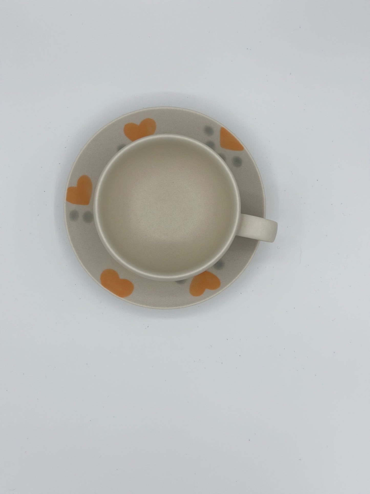 Yezi's Handcrafted Meow Cup and Saucer Set