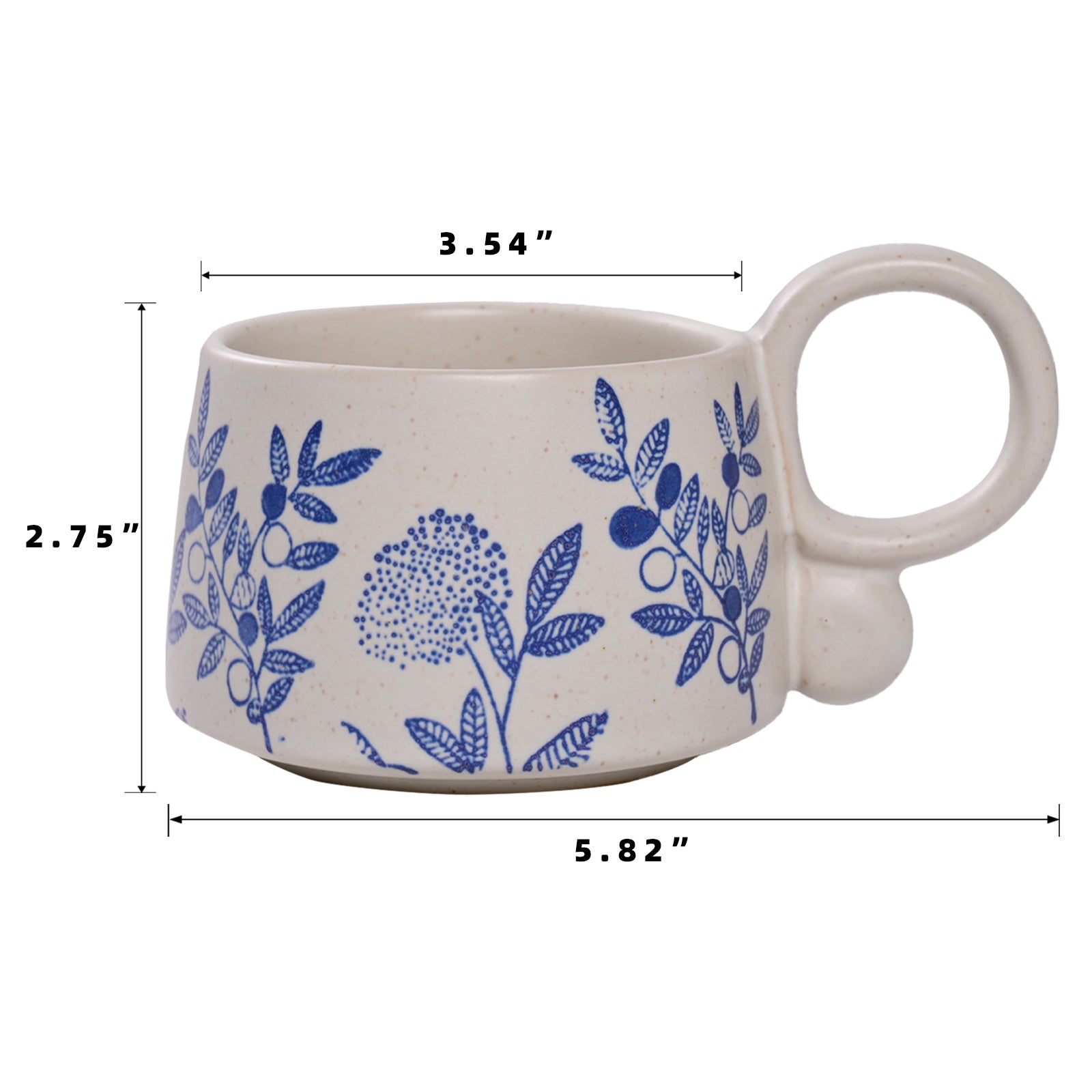 Rainya Original Azure Floral Mug 13 OZ