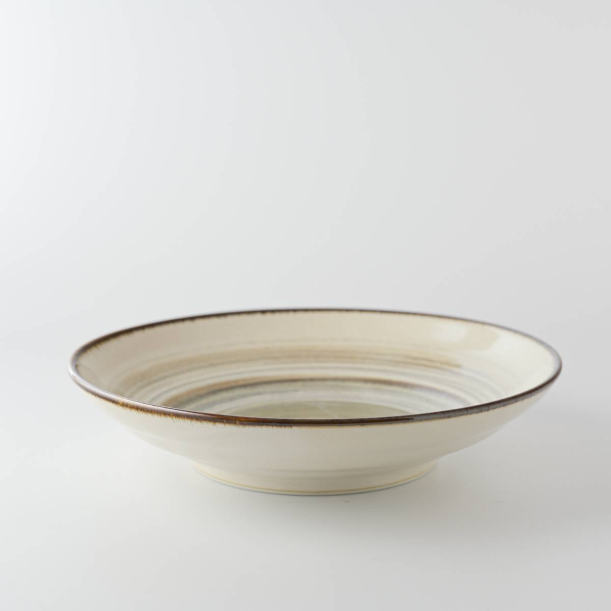 市原制陶 Ichihara Seito Ineko serving plate (Brown/Blue)