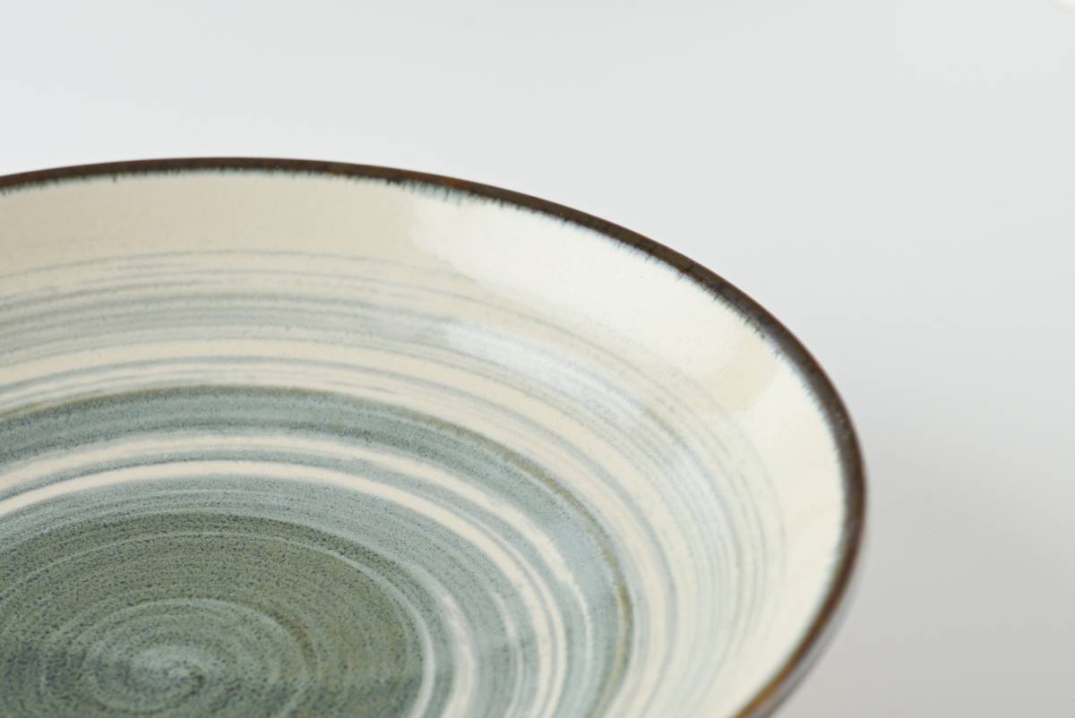 市原制陶 Ichihara Seito Ineko serving plate (Brown/Blue)