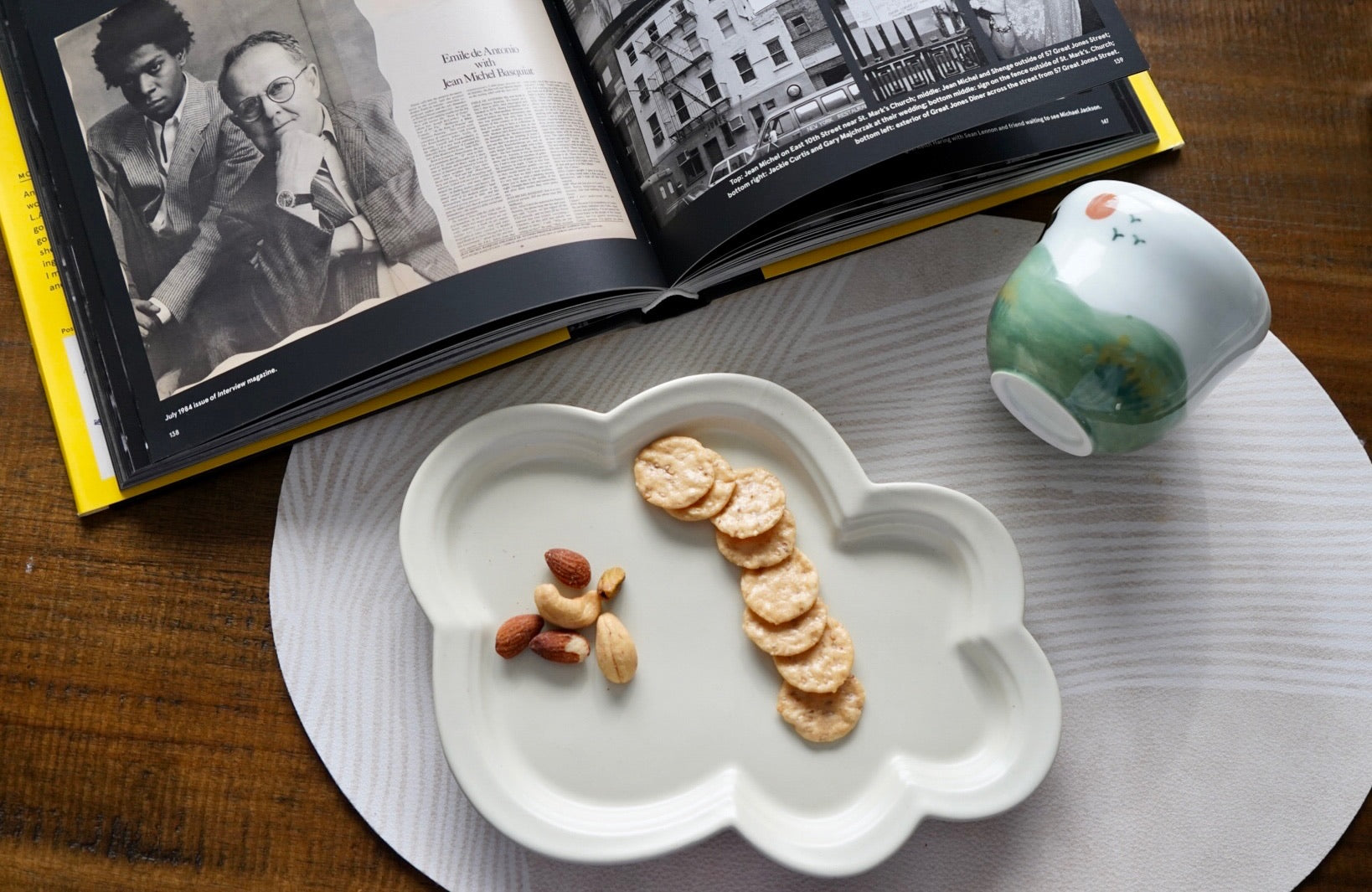 Handmade Cloud-Shaped Plate from Jingdezhen