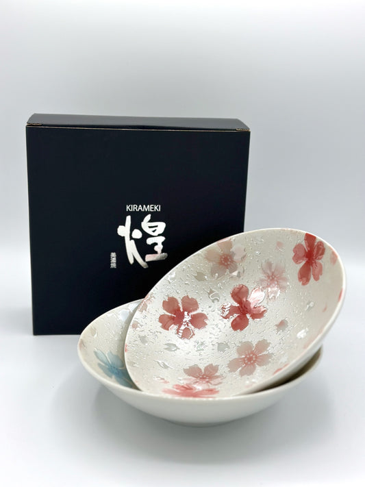 Minoyaki Cherry Blossom Bowl gift set