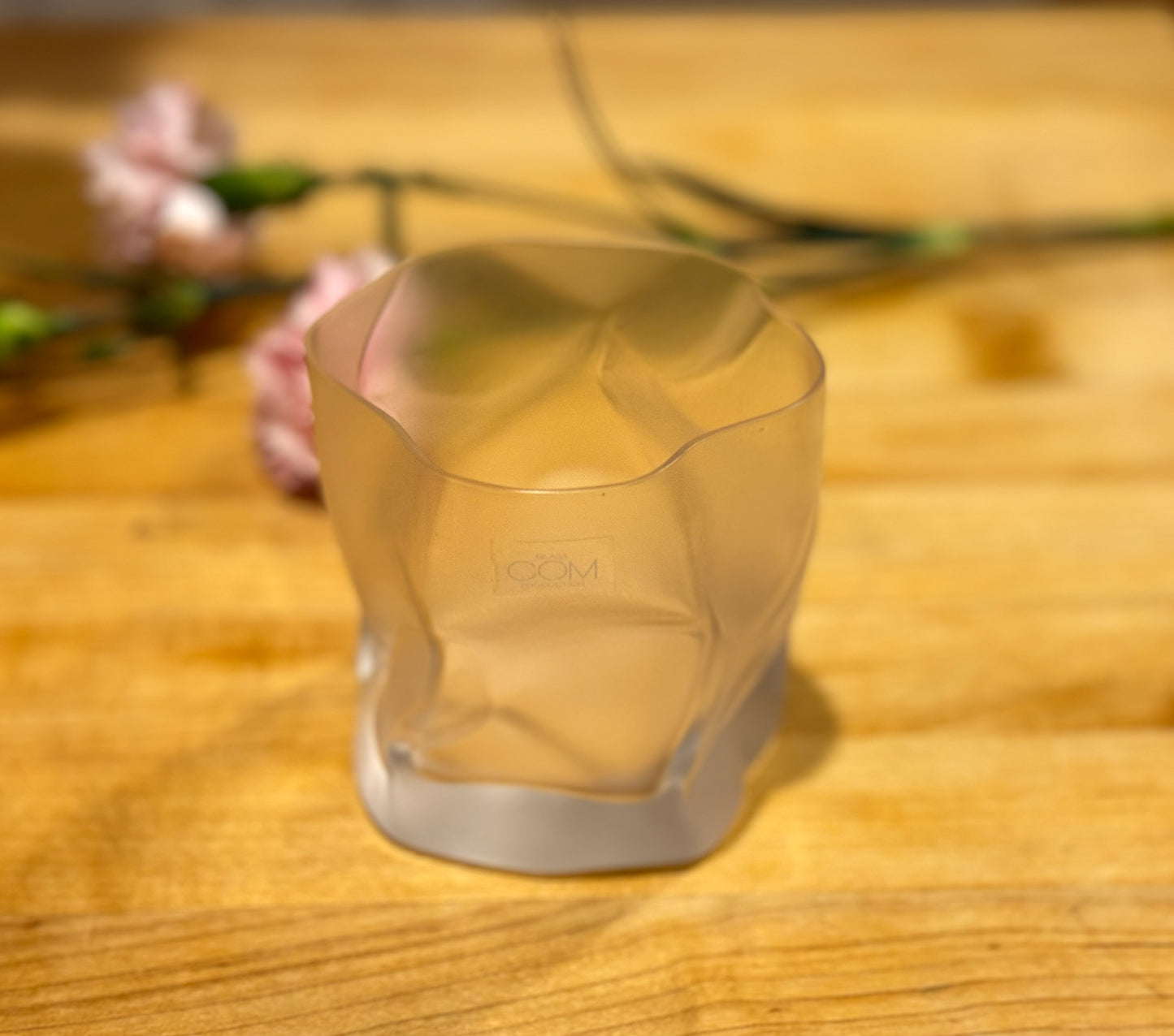 Crumple Old Fashioned Whiskey Glass by Komatsu Makoto