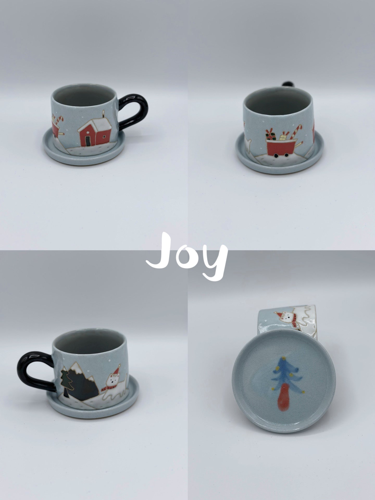 Naomi x Rainya Christmas in Seattle Cup and Saucer (Holiday Special)