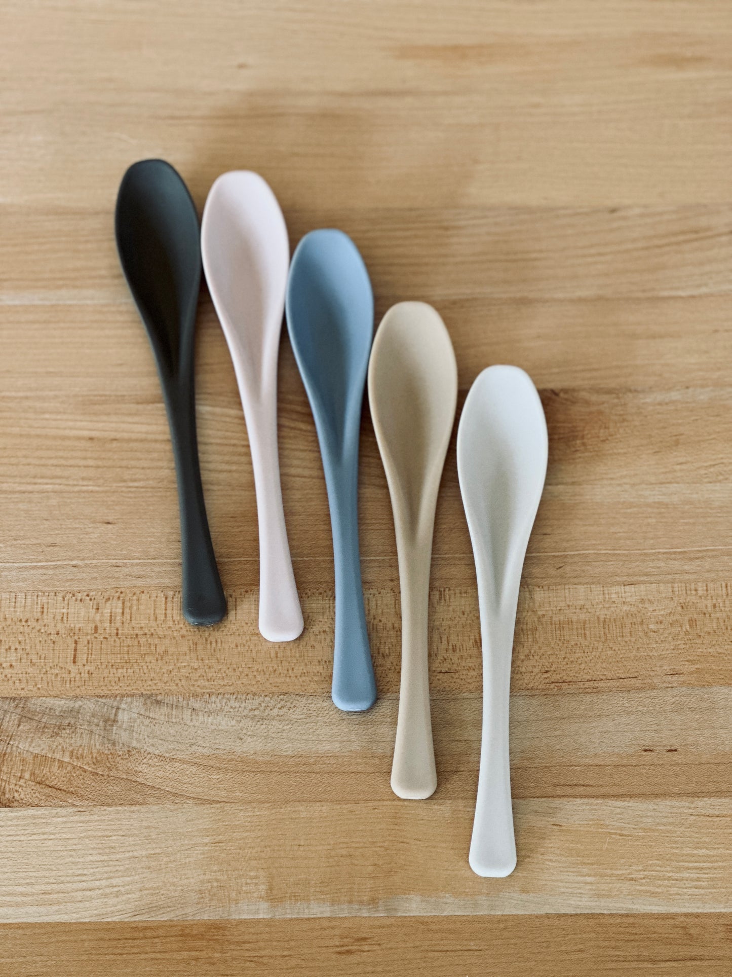 Antibacterial Colored Lunch Spoon Set of 5