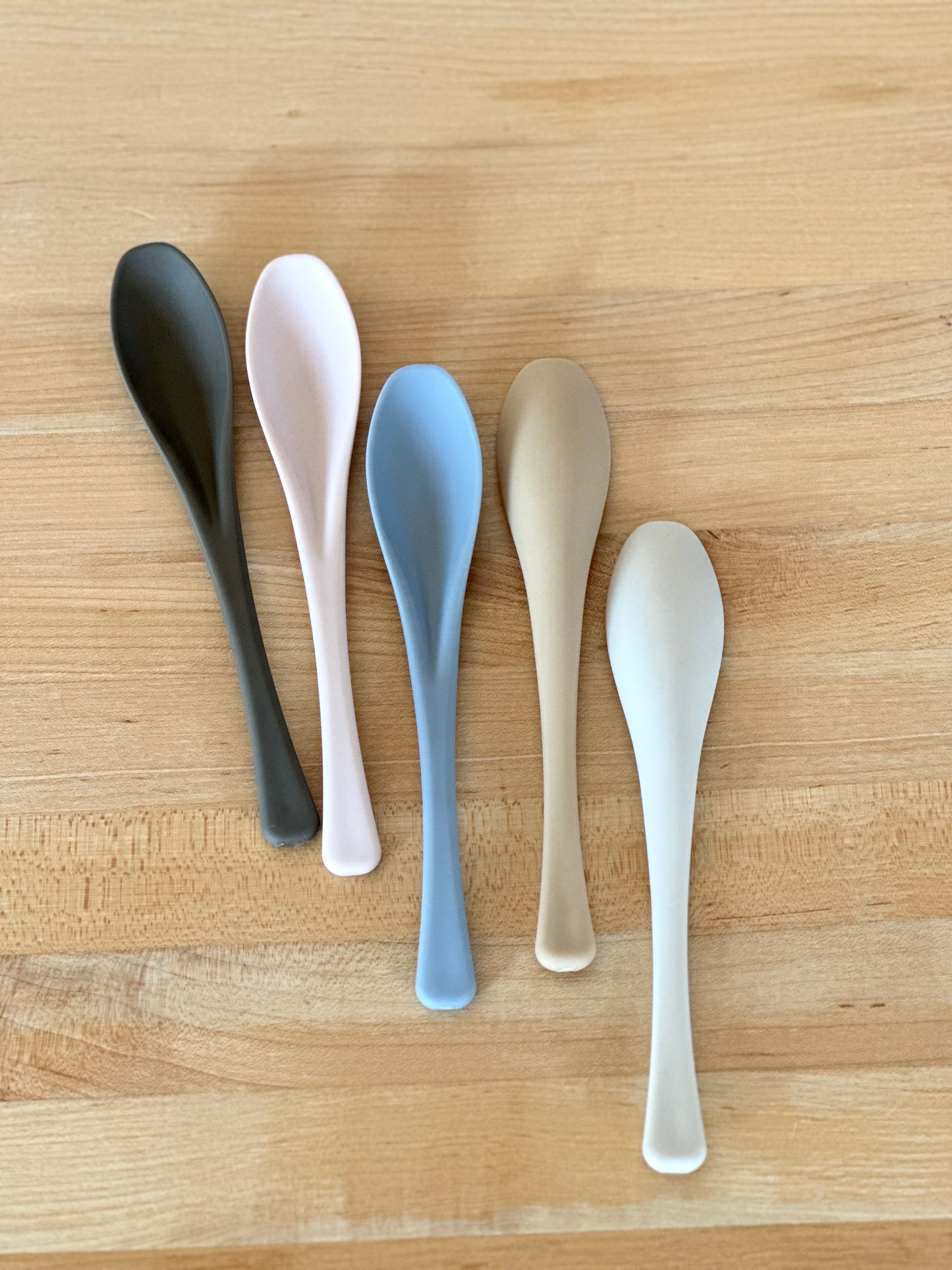 Antibacterial Colored Lunch Spoon Set of 5