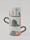 Naomi x Rainya Christmas in Seattle Cup and Saucer (Holiday Special)