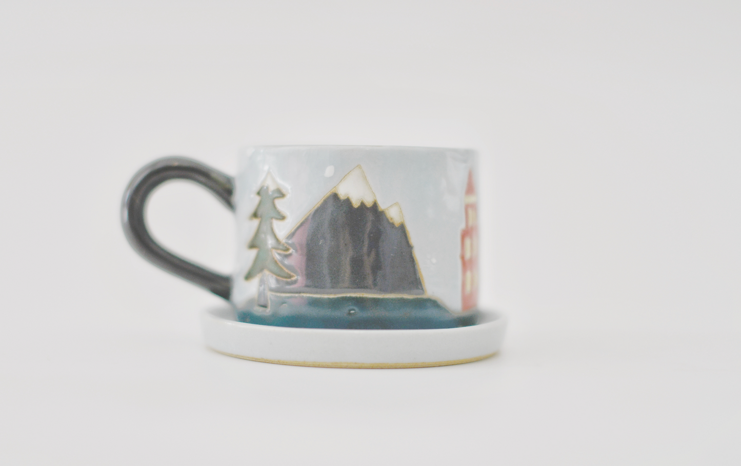 Naomi x Rainya Christmas in Seattle Cup and Saucer (Holiday Special)