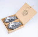 Aoyoshi INOX Vintage Mini Fish Plate & Shovel set of 2