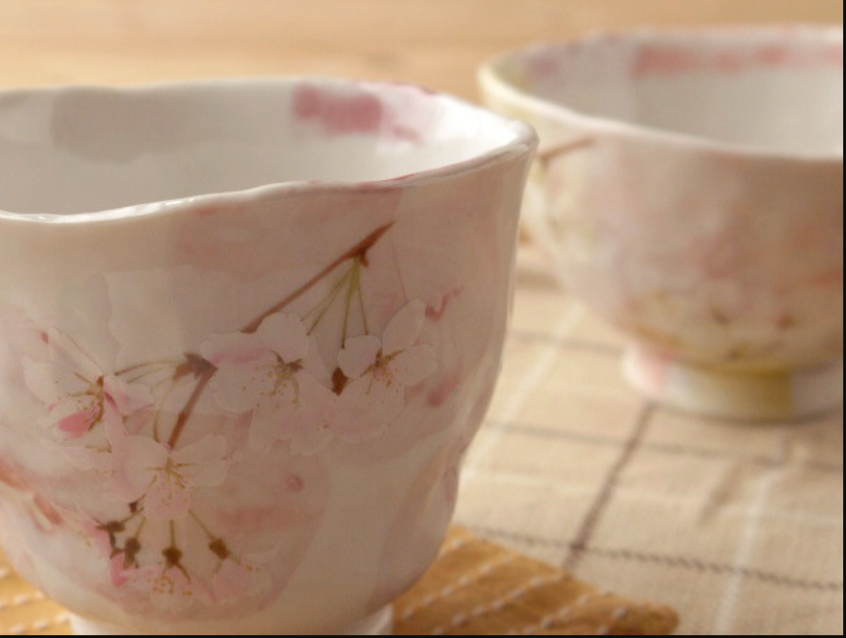 Hanagasumi Handcrafted Sakura Tea Cup