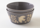 Serenade of Petals - Avian Flourish Porcelain Bowl