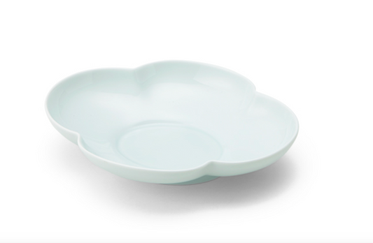 瑞々(mizu-mizu) mokko long basin bowl 7 inches (Blue and white) Gift Box