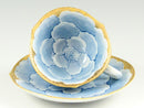 Aritayaki Buzangama Handcrafted Peony Cup and Saucer